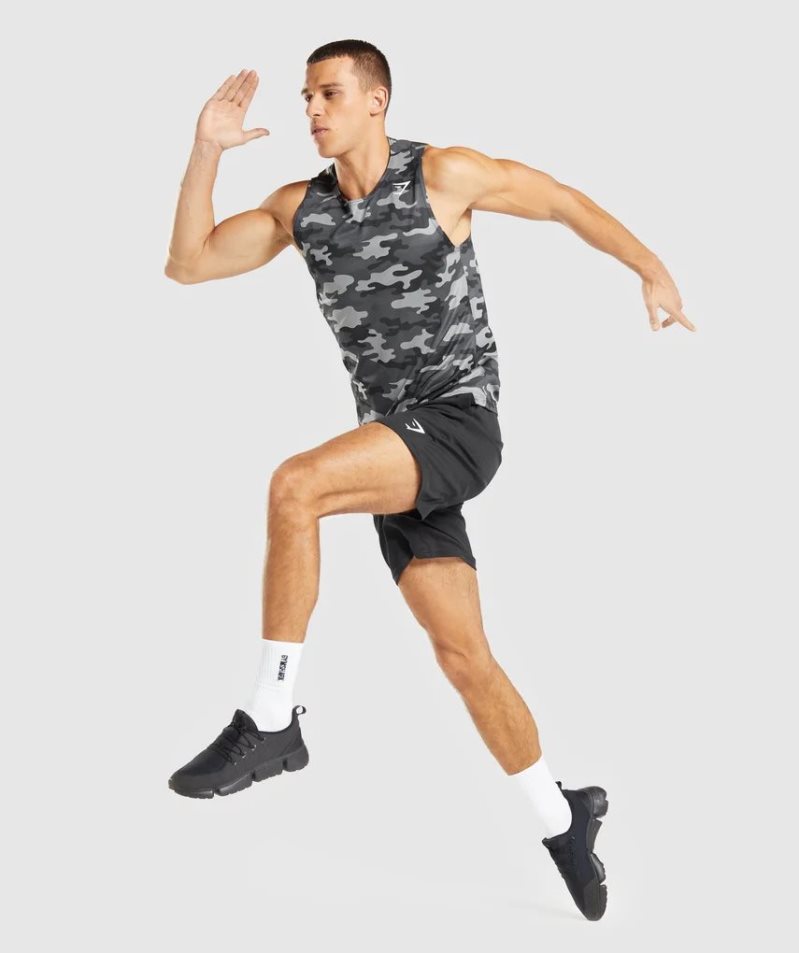 Podkoszulki Gymshark Arrival Męskie Camo | PL 780LVE